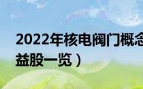 2022年核电阀门概念股票名单（核电阀门受益股一览）