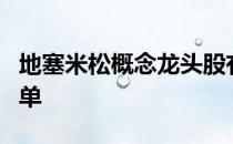 地塞米松概念龙头股有哪些地塞米松概念股名单