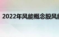 2022年风能概念股风能相关上市公司有哪些