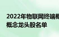 2022年物联网终端概念股有哪些物联网终端概念龙头股名单