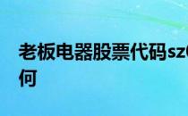 老板电器股票代码sz002508老板电器股票如何