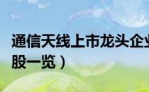 通信天线上市龙头企业有哪些（通信天线概念股一览）