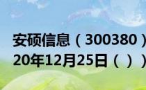 安硕信息（300380）今日股票行情查询（2020年12月25日（））