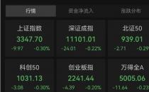 A股指数集体低开沪指跌0.3%证券电商等板块跌幅居前